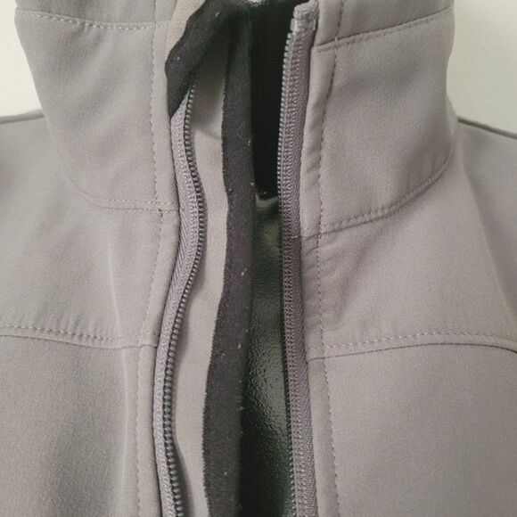 Dickies Jacket grey black zip front shell small womens performance coat lady - Picture 12 of 16